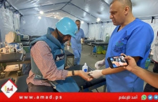 إصابة المصور "محمد الصوالحي" أثناء تغطيته للقصف على مخيم النصيرات