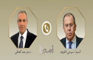عبد العاطي ولافروف يبحثان الوضع الإقليمي وخطة مصر لإعمار غزة