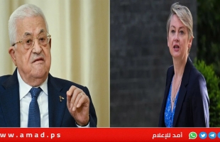 الرئيس عباس مع  وزيرة خارجية بريطانيا كوبر ثمن اعترافهم بدولة فلسطين