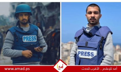استشهاد الصحفي إسماعيل الغول والمصور رامي الريفي بقصف إسرائيلي في مخيم الشاطئ